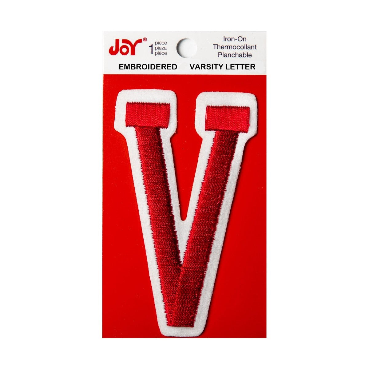 Joy Embroidered Iron-On 3 Inch Varsity Letters and Numbers