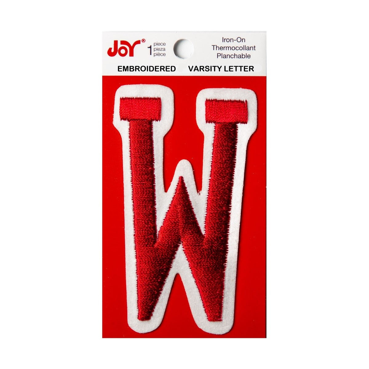 Joy Embroidered Iron-On 3 Inch Varsity Letters and Numbers