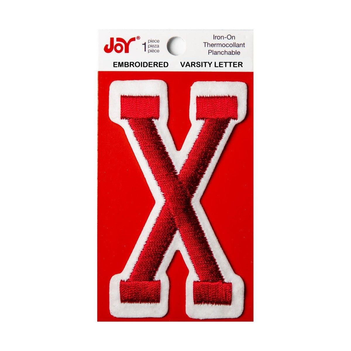 Joy Embroidered Iron-On 3 Inch Varsity Letters and Numbers
