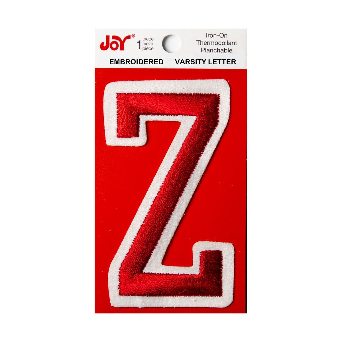 Joy Embroidered Iron-On 3 Inch Varsity Letters and Numbers