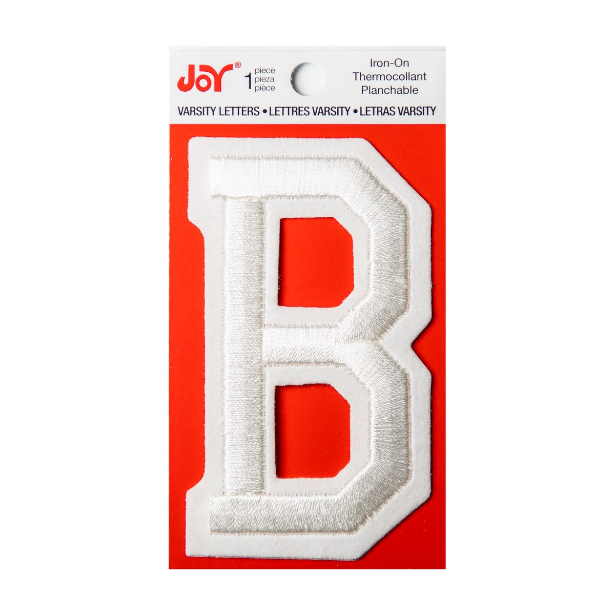 Joy Embroidered Iron-On 3 Inch Varsity Letters and Numbers