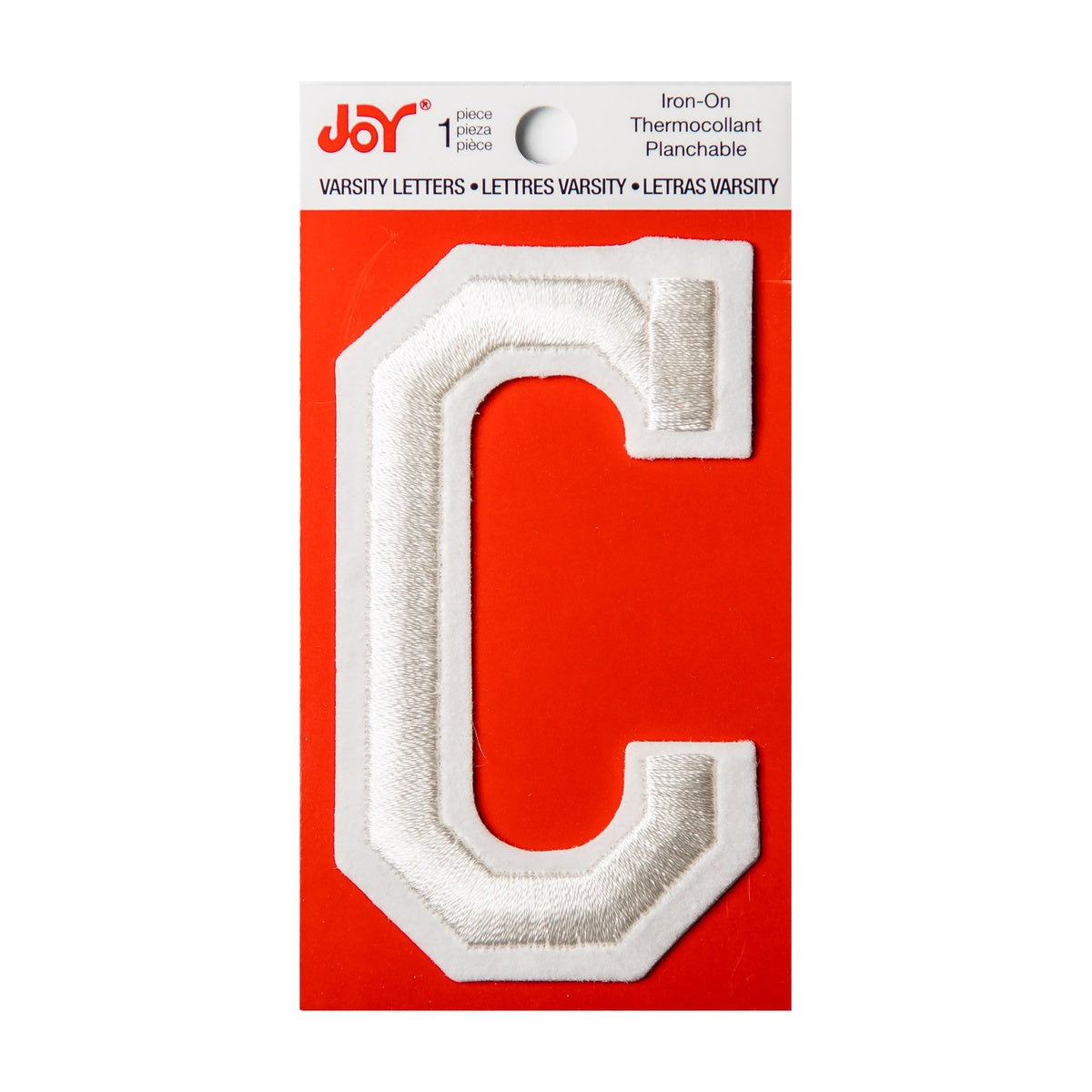 Joy Embroidered Iron-On 3 Inch Varsity Letters and Numbers