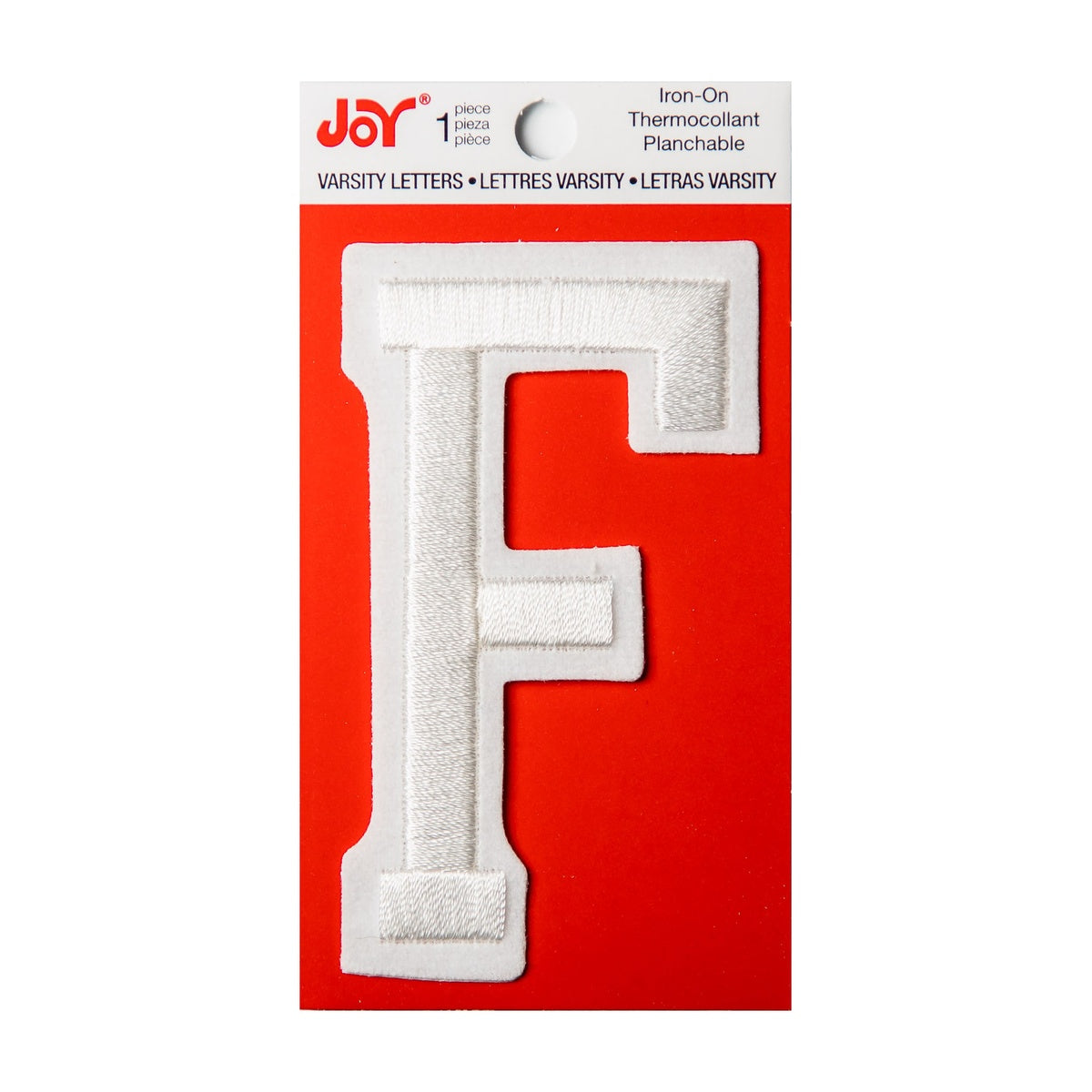 Joy Embroidered Iron-On 3 Inch Varsity Letters and Numbers