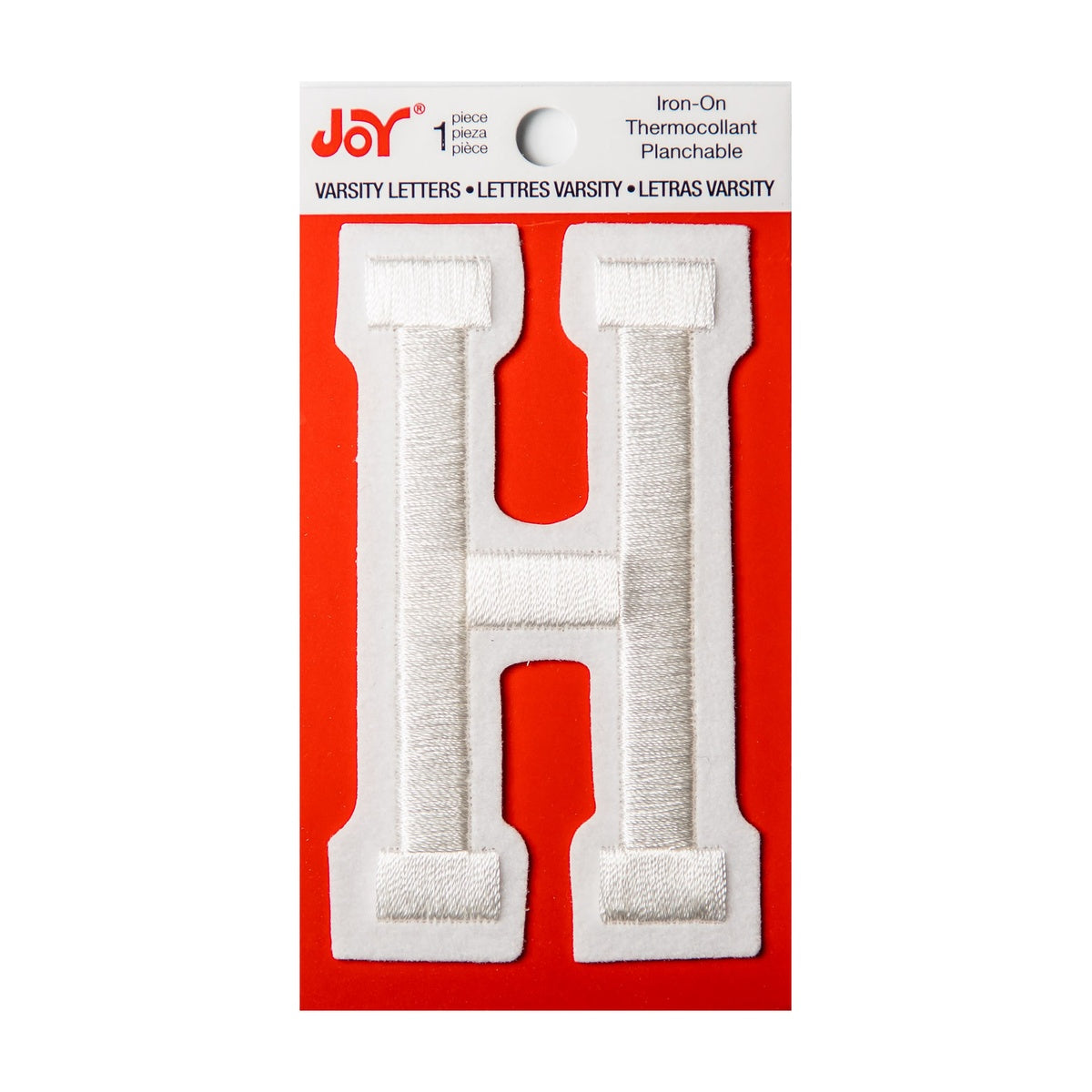 Joy Embroidered Iron-On 3 Inch Varsity Letters and Numbers