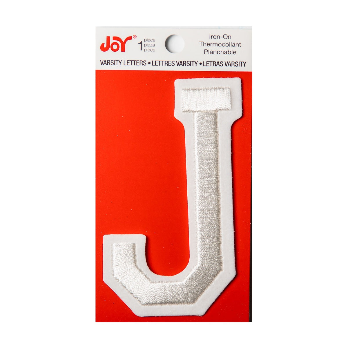 Joy Embroidered Iron-On 3 Inch Varsity Letters and Numbers