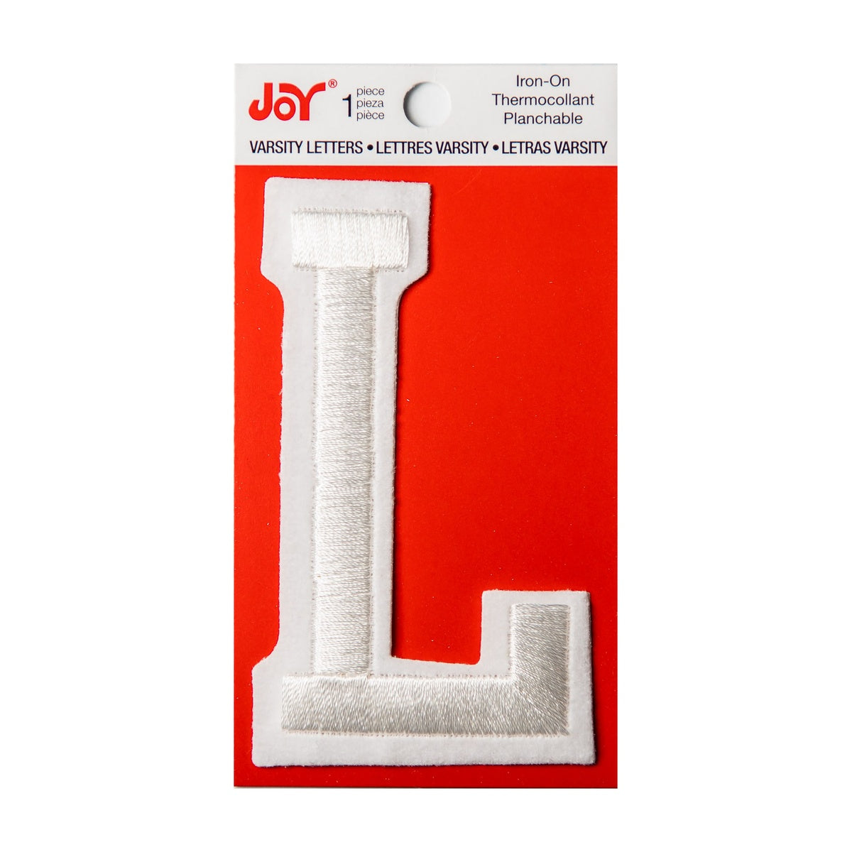 Joy Embroidered Iron-On 3 Inch Varsity Letters and Numbers