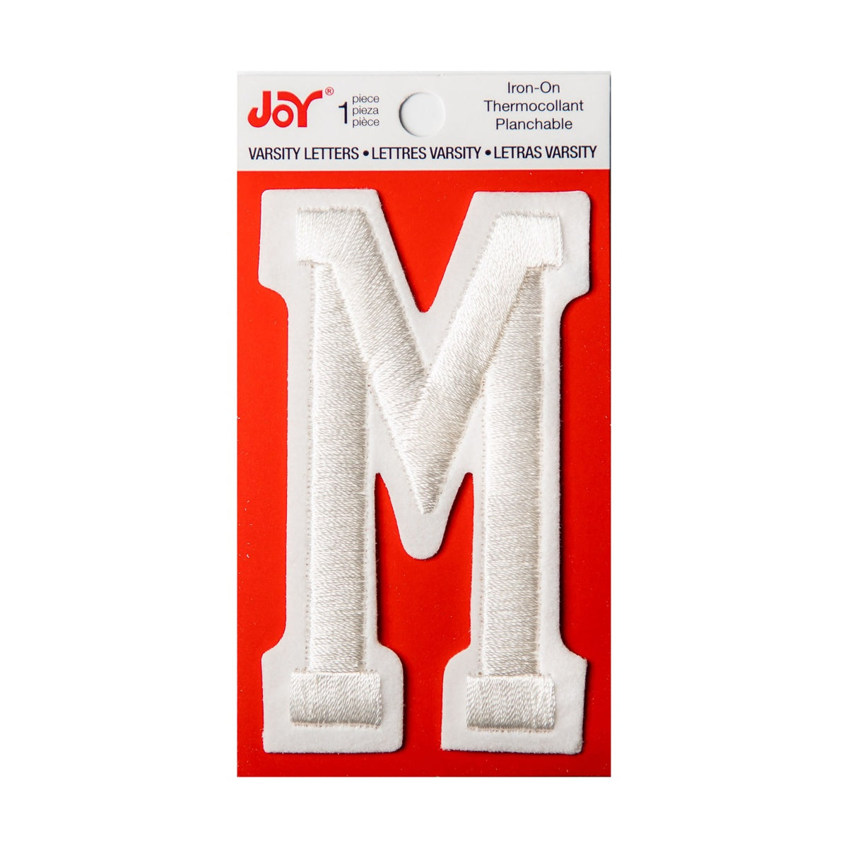 Joy Embroidered Iron-On 3 Inch Varsity Letters and Numbers