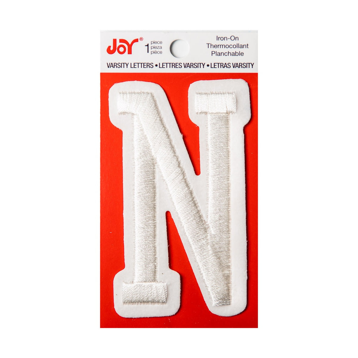 Joy Embroidered Iron-On 3 Inch Varsity Letters and Numbers