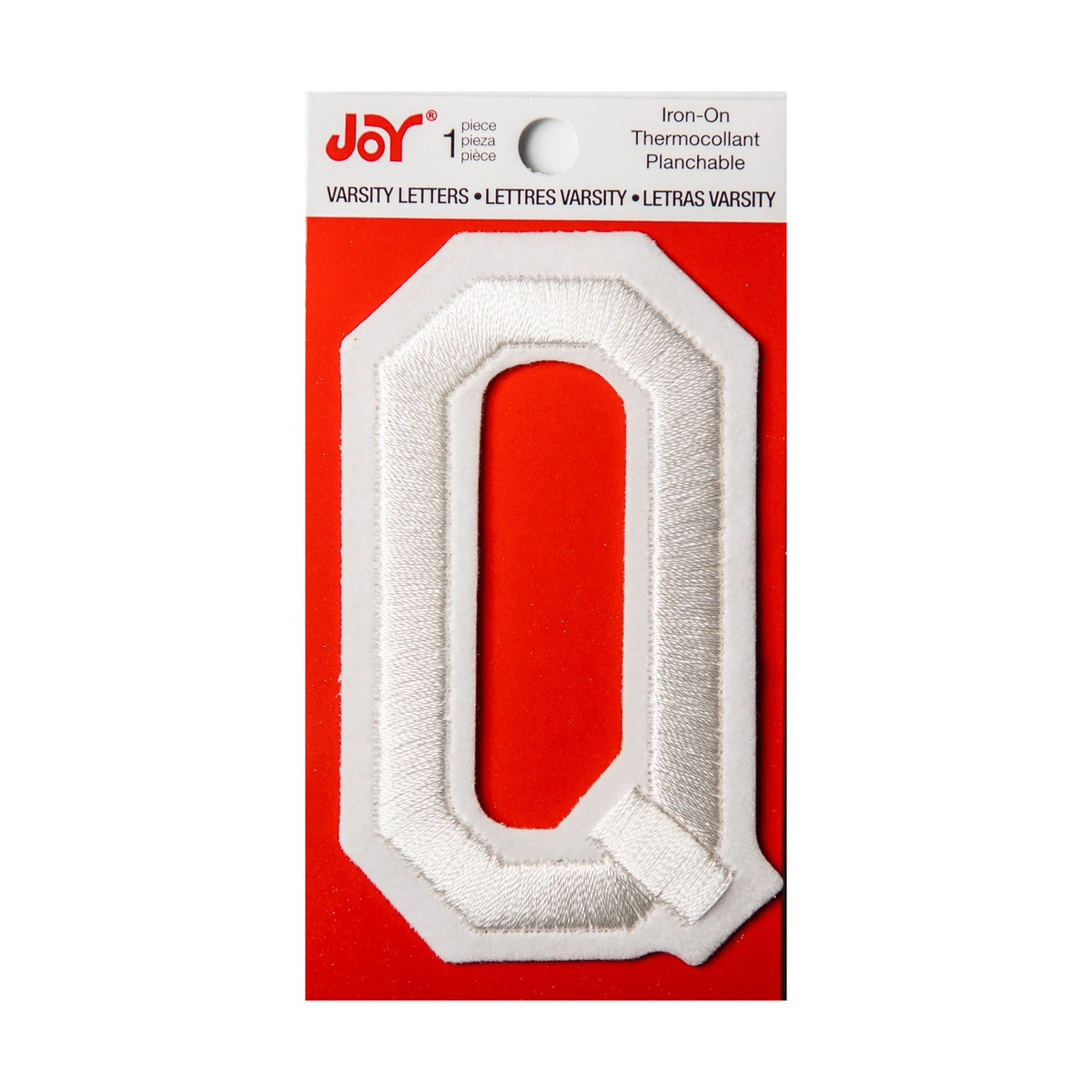 Joy Embroidered Iron-On 3 Inch Varsity Letters and Numbers