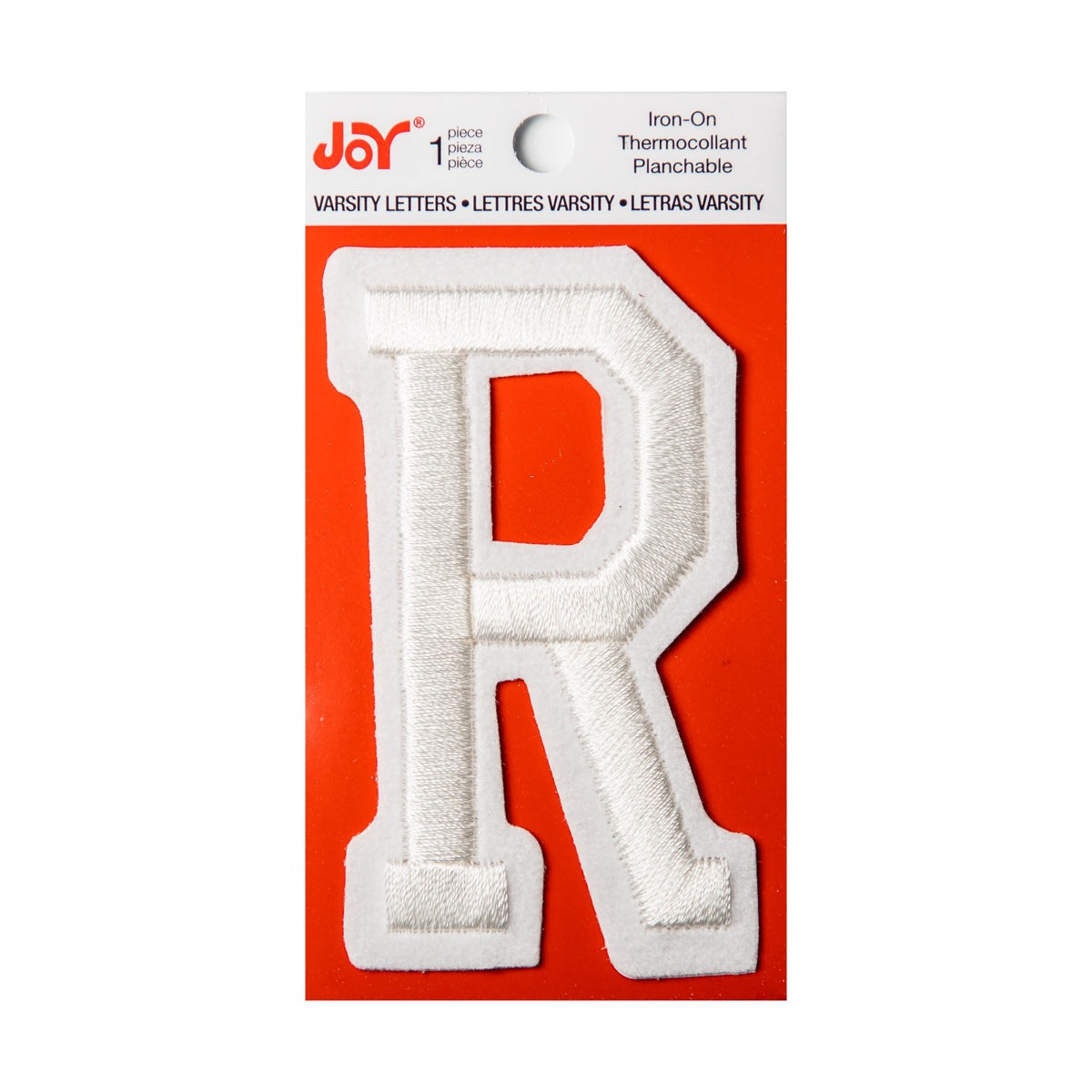 Joy Embroidered Iron-On 3 Inch Varsity Letters and Numbers