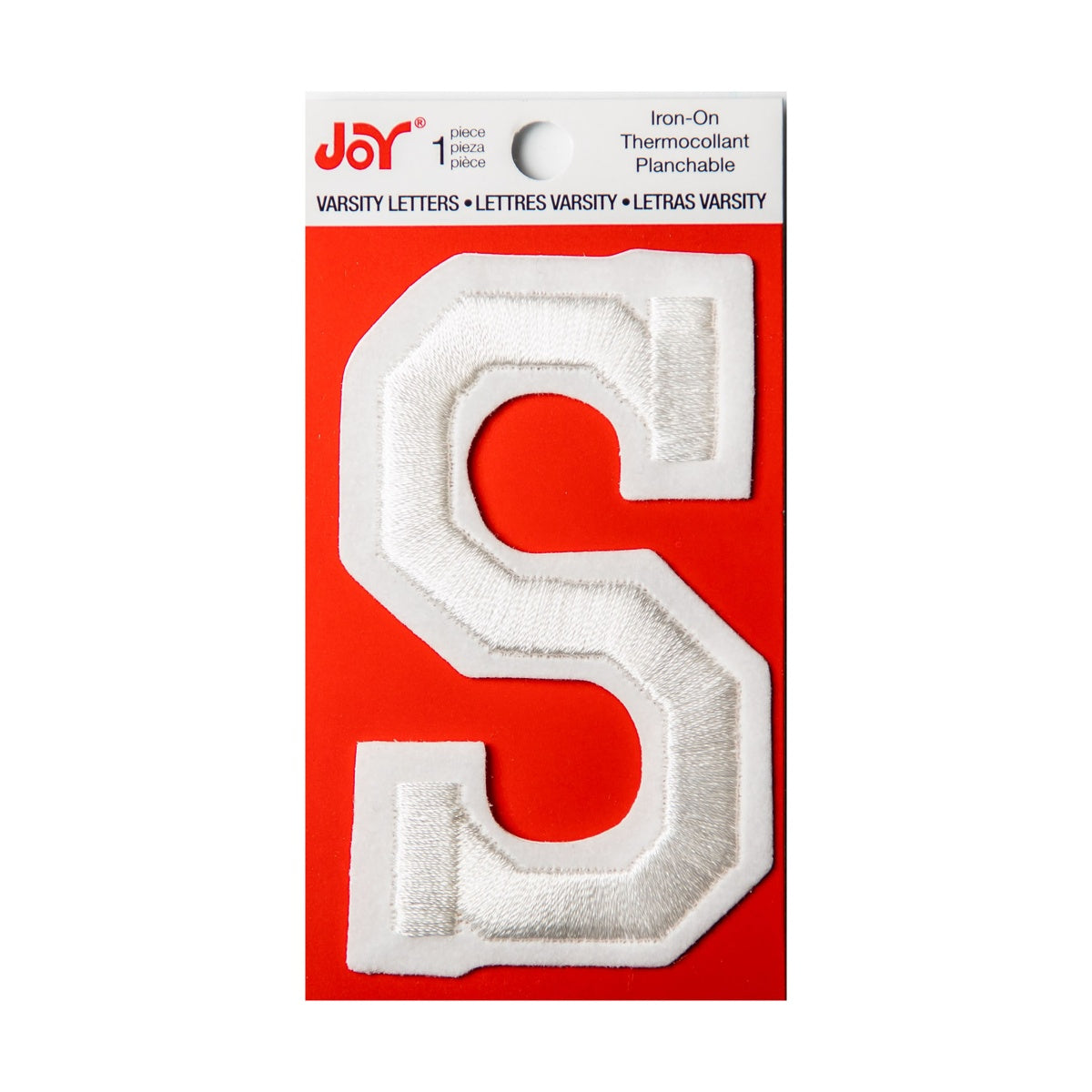 Joy Embroidered Iron-On 3 Inch Varsity Letters and Numbers