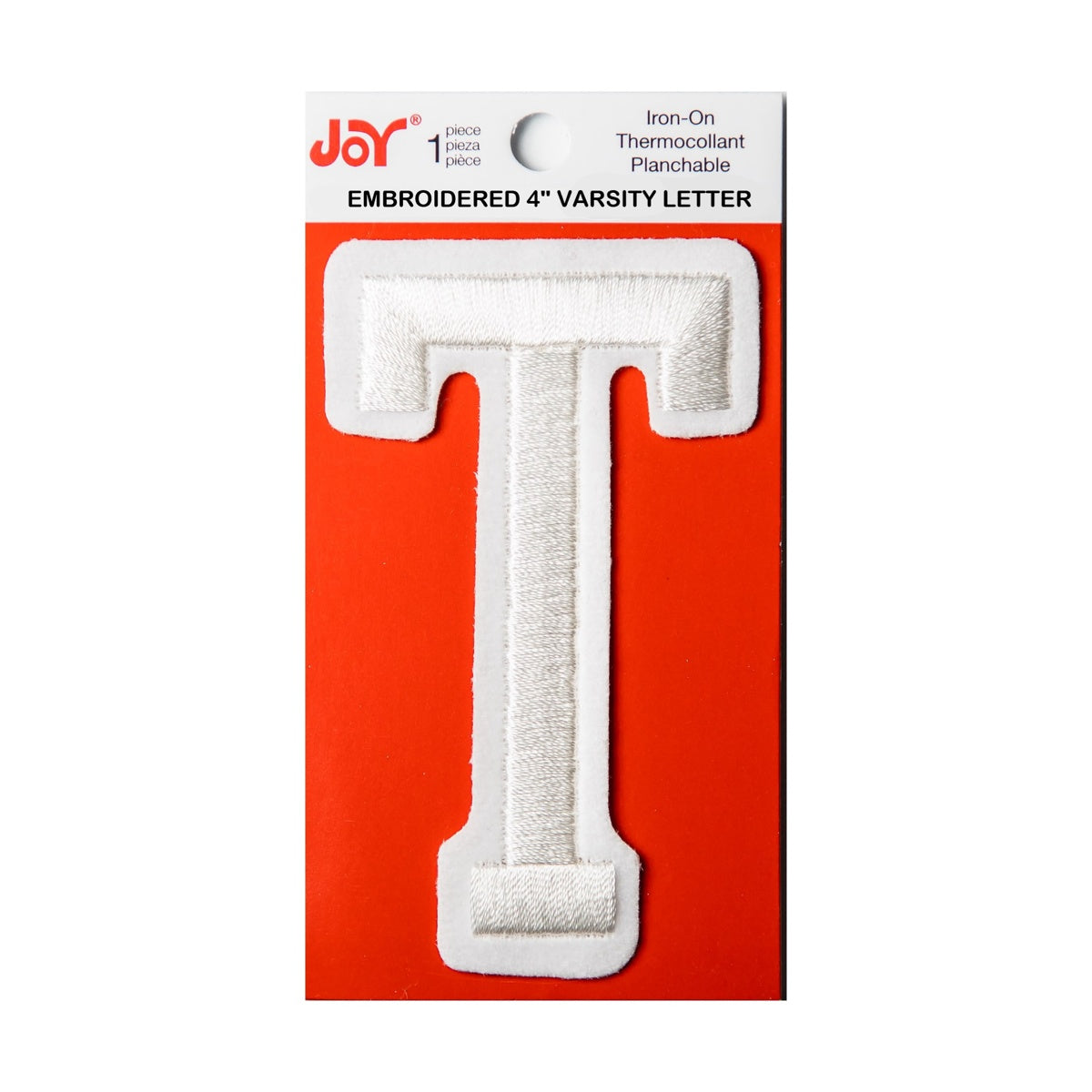 Joy Embroidered Iron-On 3 Inch Varsity Letters and Numbers
