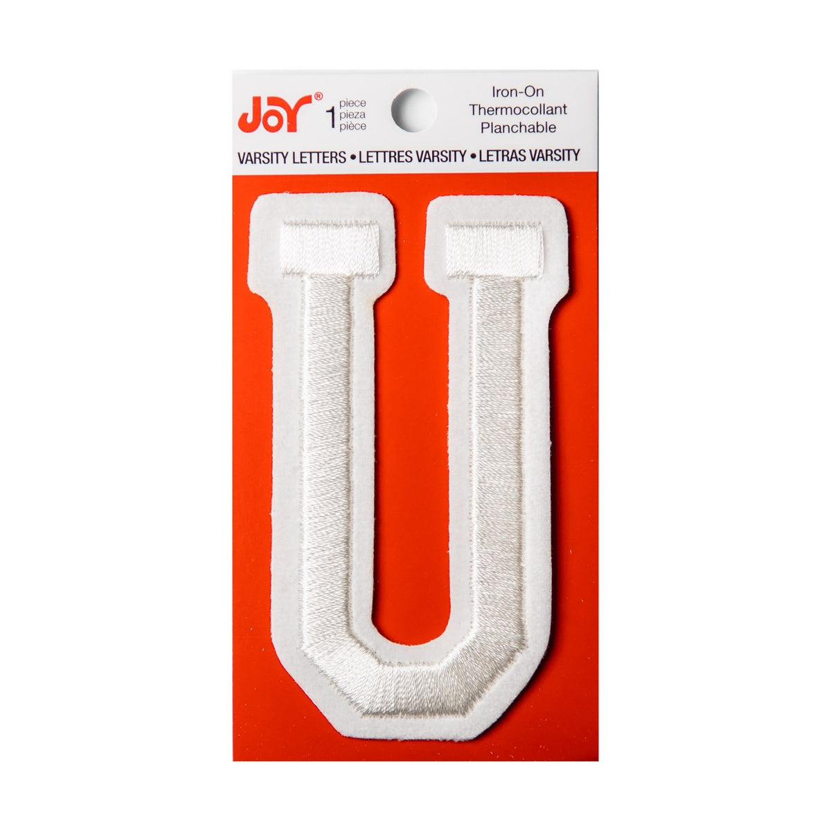 Joy Embroidered Iron-On 3 Inch Varsity Letters and Numbers