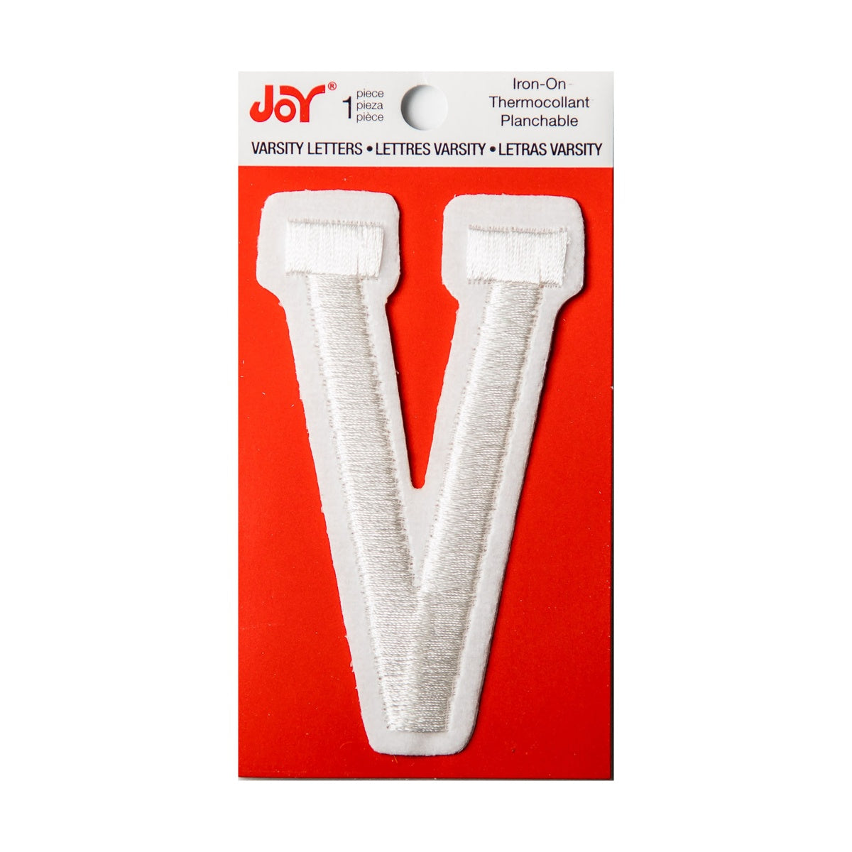 Joy Embroidered Iron-On 3 Inch Varsity Letters and Numbers