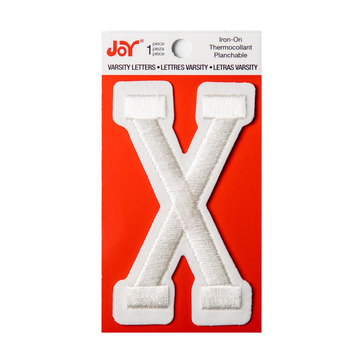 Joy Embroidered Iron-On 3 Inch Varsity Letters and Numbers
