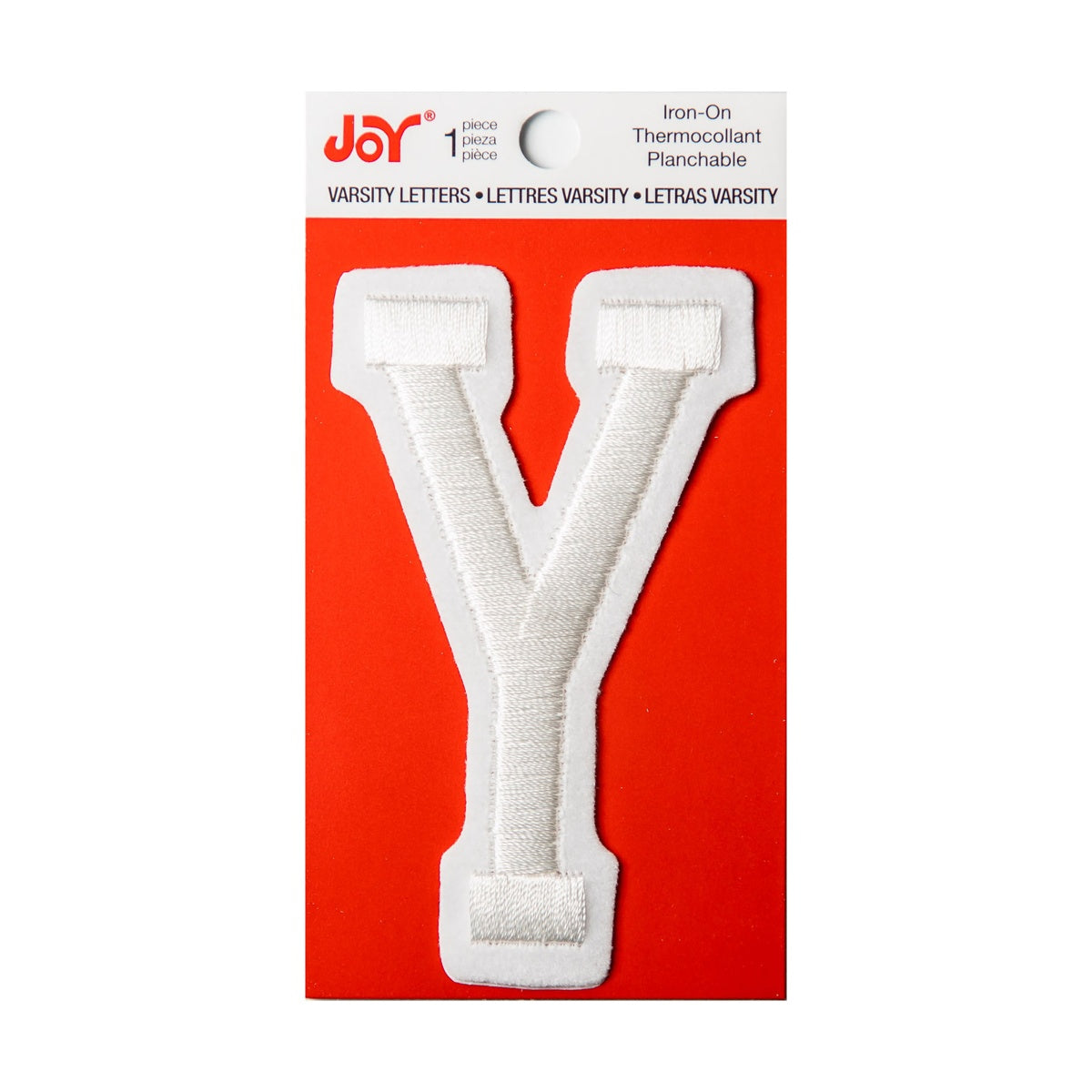 Joy Embroidered Iron-On 3 Inch Varsity Letters and Numbers
