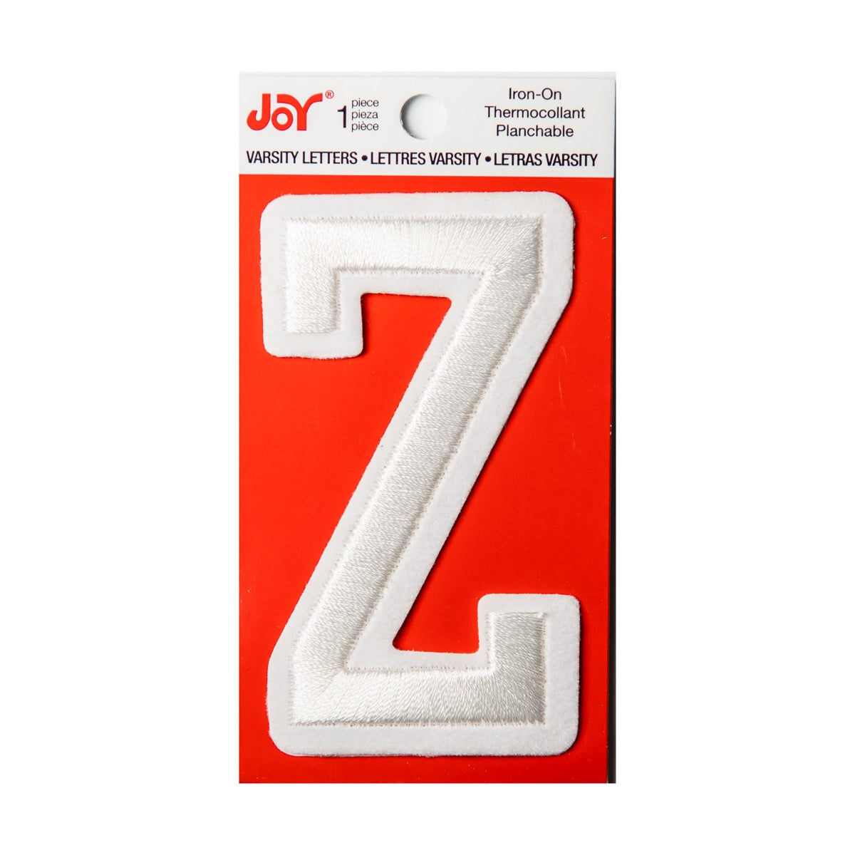 Joy Embroidered Iron-On 3 Inch Varsity Letters and Numbers