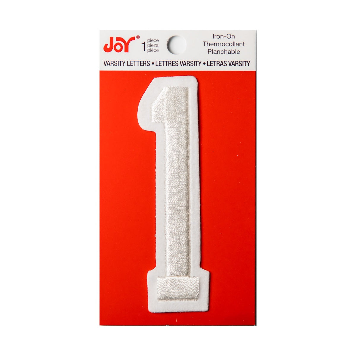 Joy Embroidered Iron-On 3 Inch Varsity Letters and Numbers