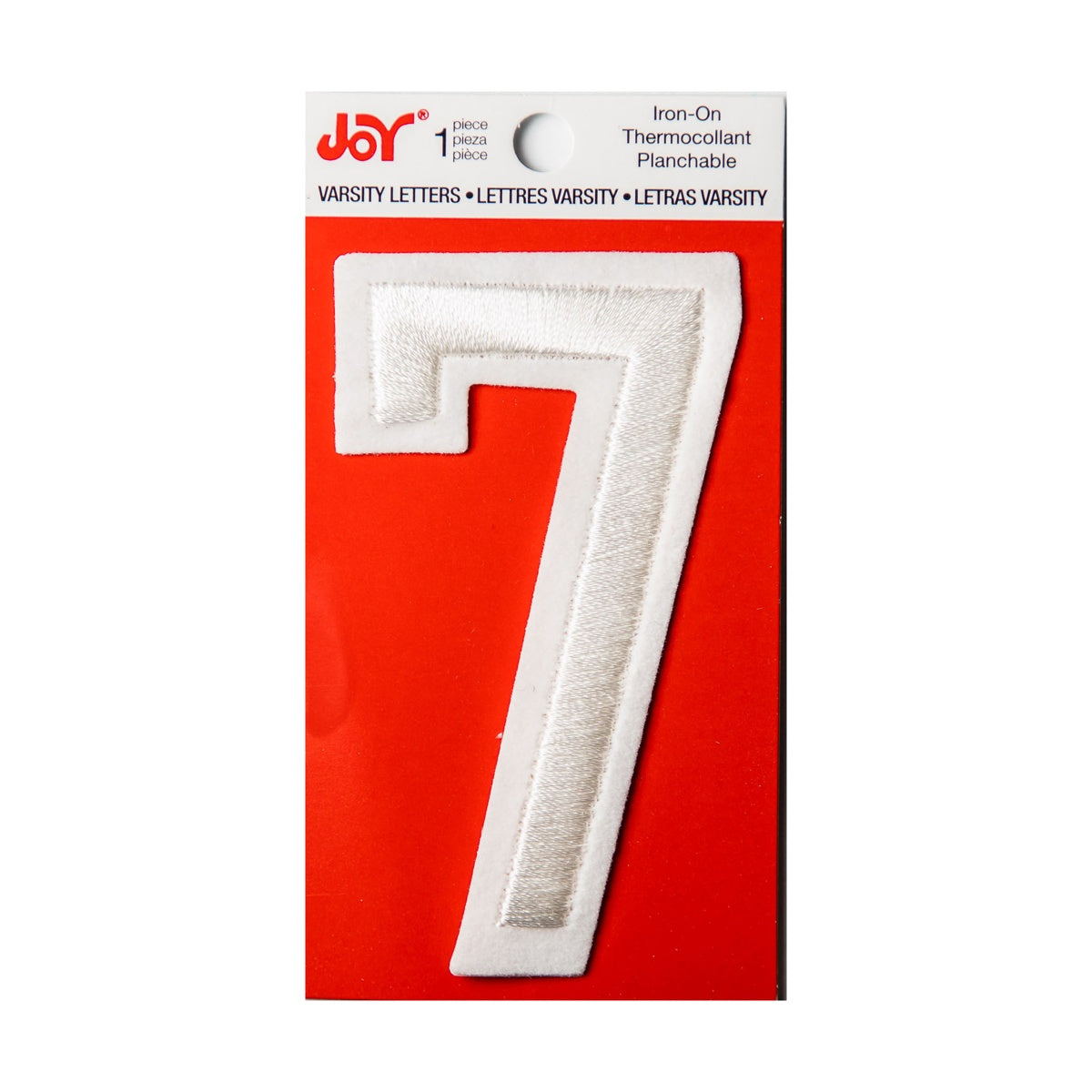 Joy Embroidered Iron-On 3 Inch Varsity Letters and Numbers