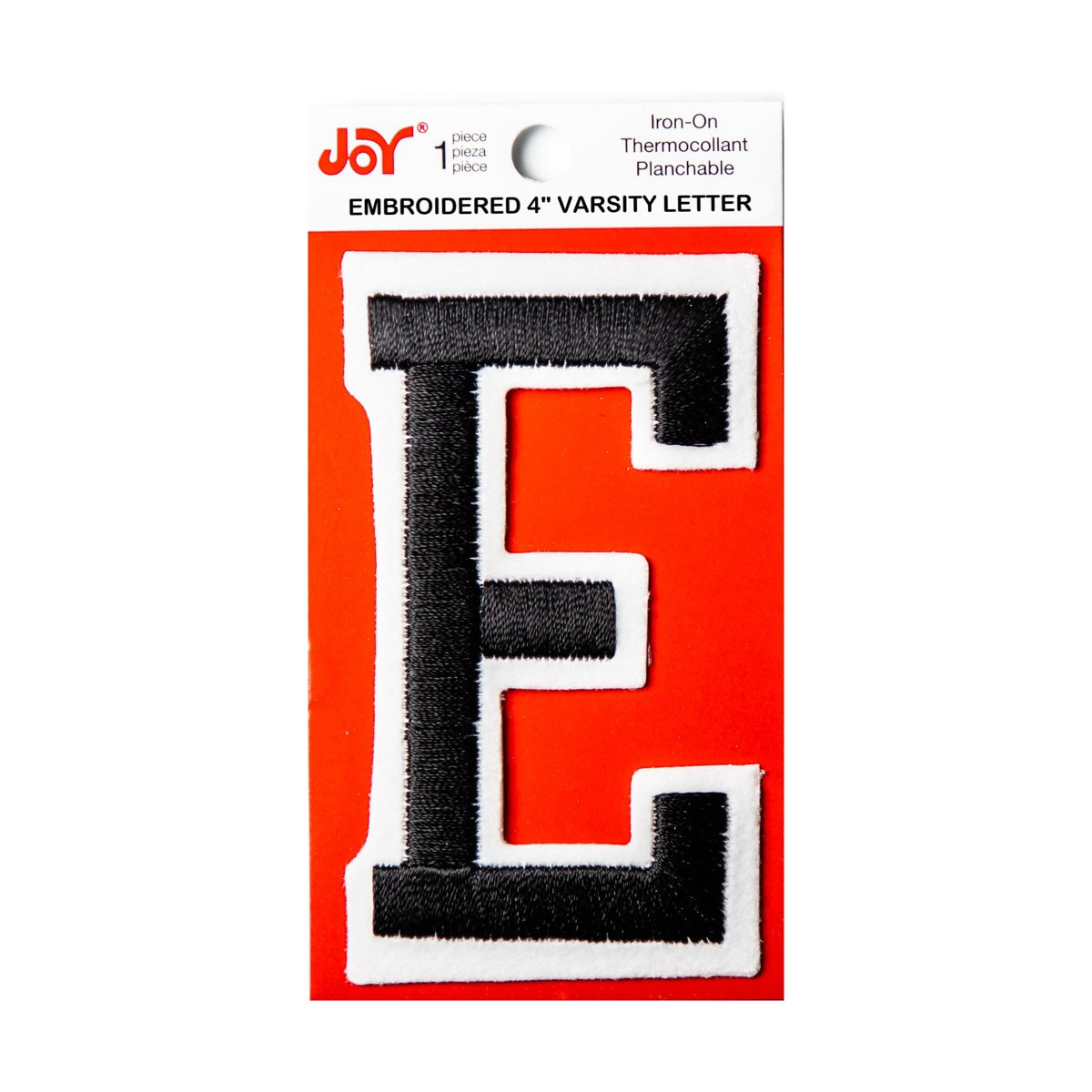 Joy Embroidered Iron-On 4 Inch Varsity Letters