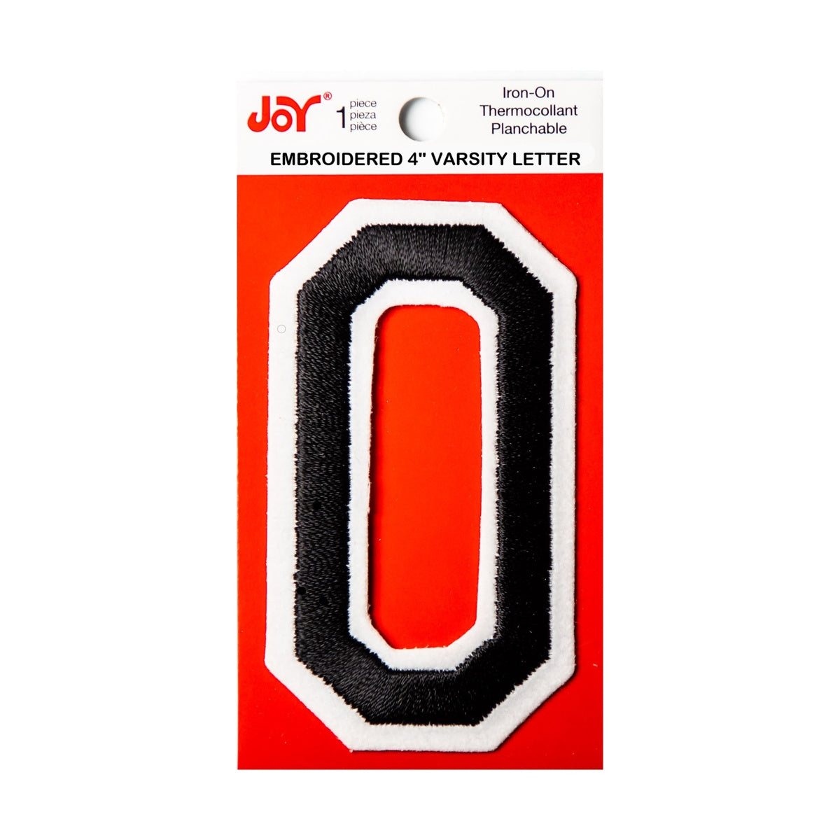 Joy Embroidered Iron-On 4 Inch Varsity Letters