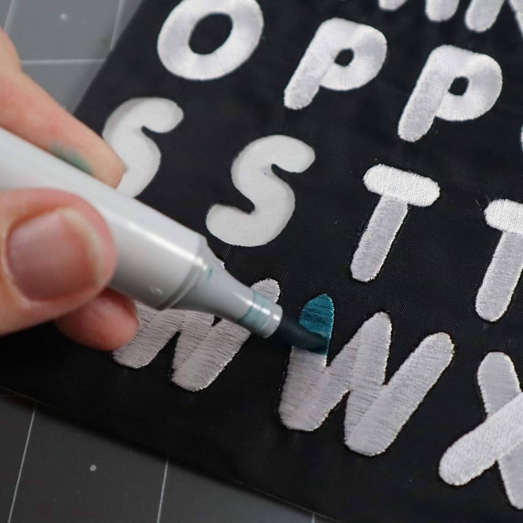 Embroidered Iron-On Letter Sheets Chunky Style