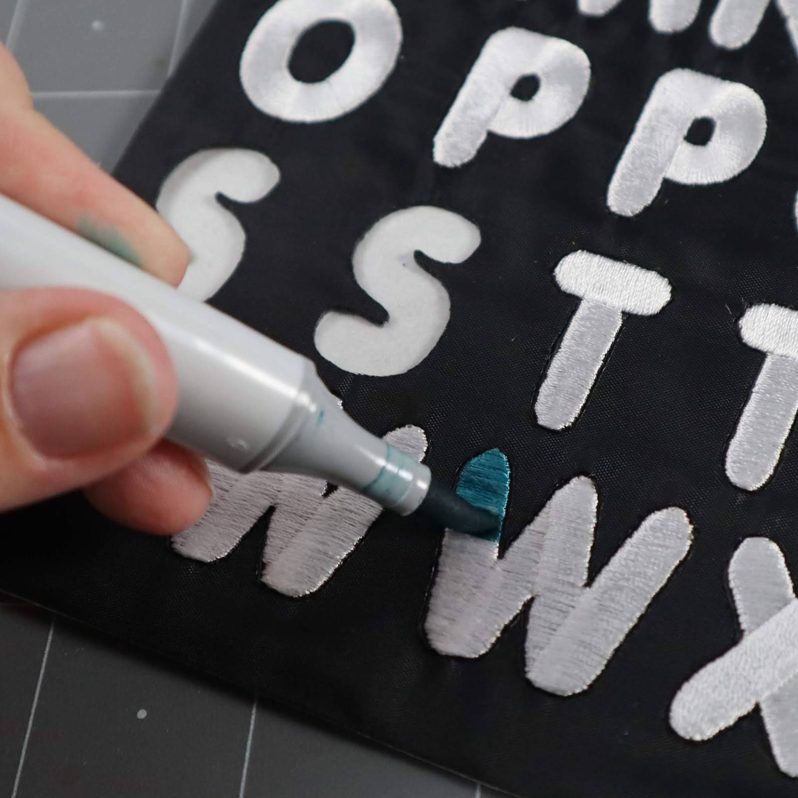 Embroidered Iron-On Letter Sheets Chunky Style